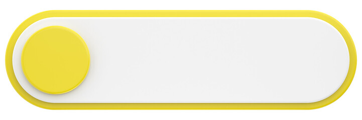 3D button. Empty button. 3D illustration.
