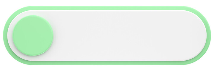 3D button. Empty button. 3D illustration.