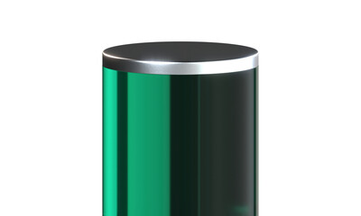 Obraz premium 製品プレゼンテーションディスプレイ 銀色の台座 背景透過素材 PNG