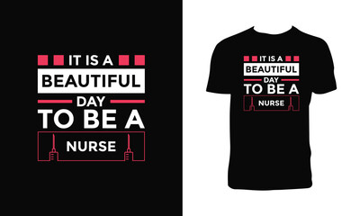 Creative Nurse Vector T Shirt Design. 