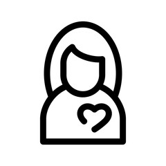 woman in love icon or logo isolated sign symbol vector illustration - high quality black style vector icons