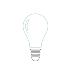 illustrazione con sagoma colorata di lampadina a bulbo con sfondo trasparente