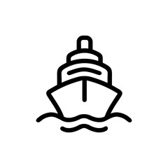 Yacht Line Icon