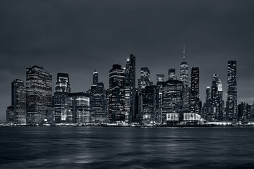 night view of new york