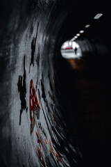 tunnel of graffiti 