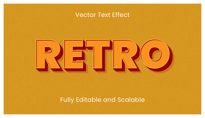 Obraz premium Editable text - Retro premium template style 