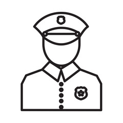 POLICEMAN design vector icon