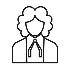 JUDGE design vector icon