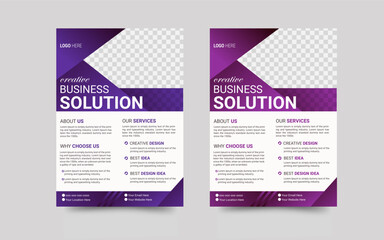 modern business flyer design template