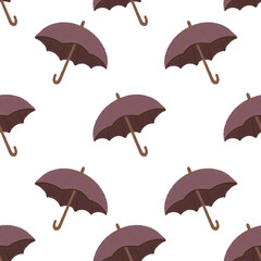 Obraz premium seamless puttern with brown umbrella