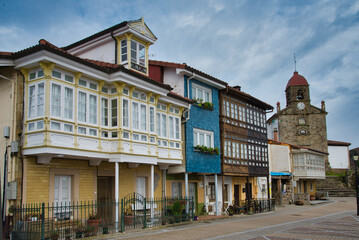 Naklejka premium Torazo village, Cabranes municipality, Comarca de la Sidra, Asturias, Spain
