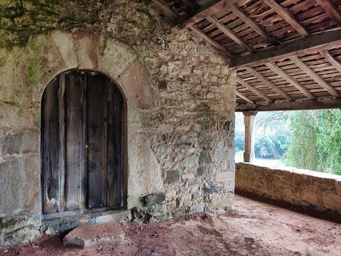 San Pedro Mangon hermitage, XI century, Candamo, Asturias, Spain