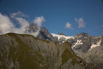 Fototapeta premium a view of a far away glacier