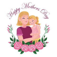 woman's day template poster typography vector illustration