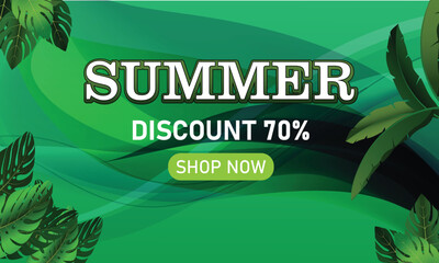End of season summer sale promotion, banner promotion.