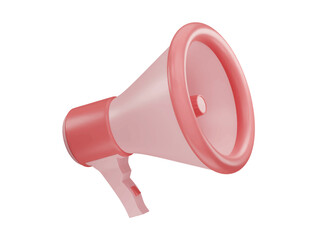 Megaphone icon with 3d vector icon illustration