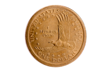 Dollar coin of US currency