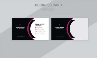 modern business card template. Clean professional business card template, visiting card, business card template.

