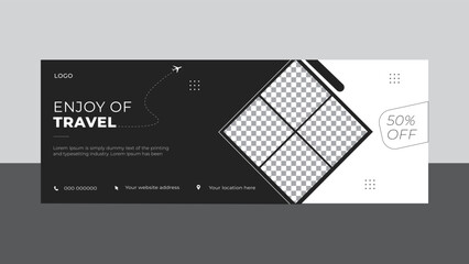 Toure, travel facebook cover design template, Travel social media cover design 2023, Facebook banner design, Nature facebook cover design