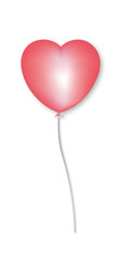 Obraz na płótnie Canvas red love heart balloons