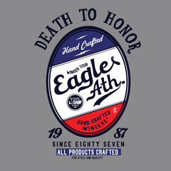 varsity and college typography for print