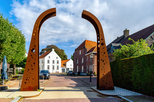 Cityscape of Stevensweert-Limburg, Netherlands