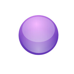 Obraz premium blue glossy button isolated