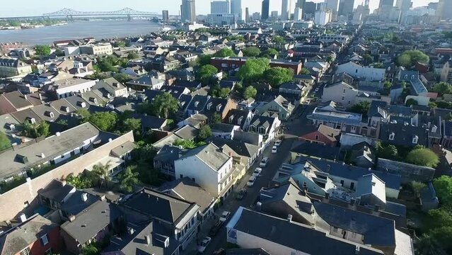 French Quarters in New Orleans, Louisiana. This Area is a heart of French Quarters Music Festival