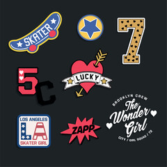 varsity and college typography for print