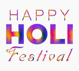 Happy holi abstract festival colorful background, vector design