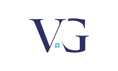vg, letter v, letter g, house, home, reat estate, resendential, construction, logo, icon, design, sign, mortgage