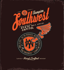 college and varsity typography for print