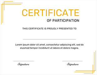Certificate of Participation
