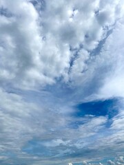 Obraz premium blue sky with clouds