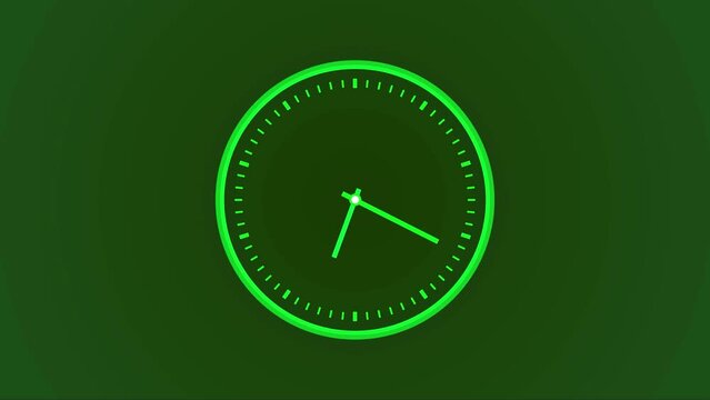 abstract new fast clock icon animation background 