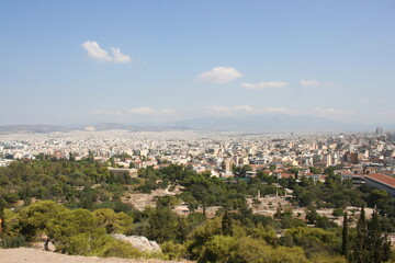 Fototapeta na wymiar View overlooking Athens, Greece