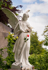 Large marble angel