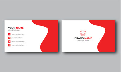  professional unique business card, corporate and nice business card, business card, red color business card, minimalist business card, clean business card , simple business card design,