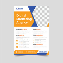 business flyer Modern digital marketing flyer template