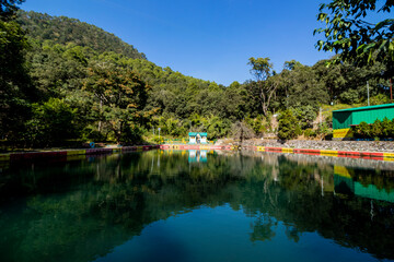 Fototapeta premium Nal damyanti tal near Bhimtal, Uttarakahnd 