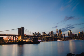 Fototapeta premium Atardecer en Brooklyn