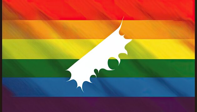 Gay Pride Flag to use as backdrop. Colorful background. Generative AI