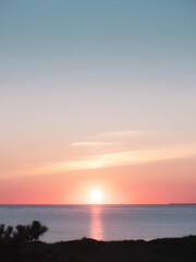 Fototapeta na wymiar Cape Cod Sunset in Wellfleet
