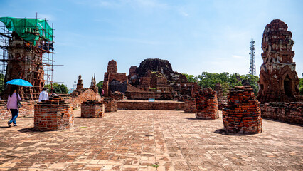 Historical site of Ayutthaya, Thailand, Asia