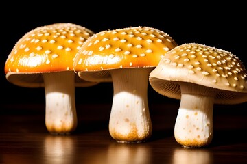 Mushrooms made with Generative AI