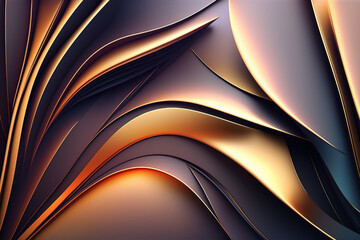 Abstract 3D Background. Generative Ai