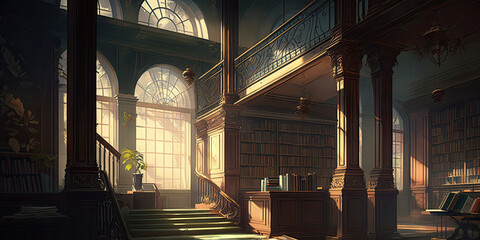 Obraz premium library