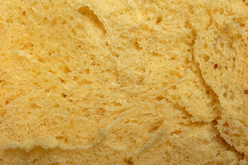Texture of bread close-up. View from above.
