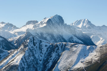 Paisaje invernal, puerto de pajares. 5