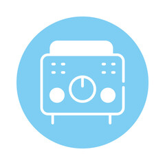 Amplifier icons design stock illustration.